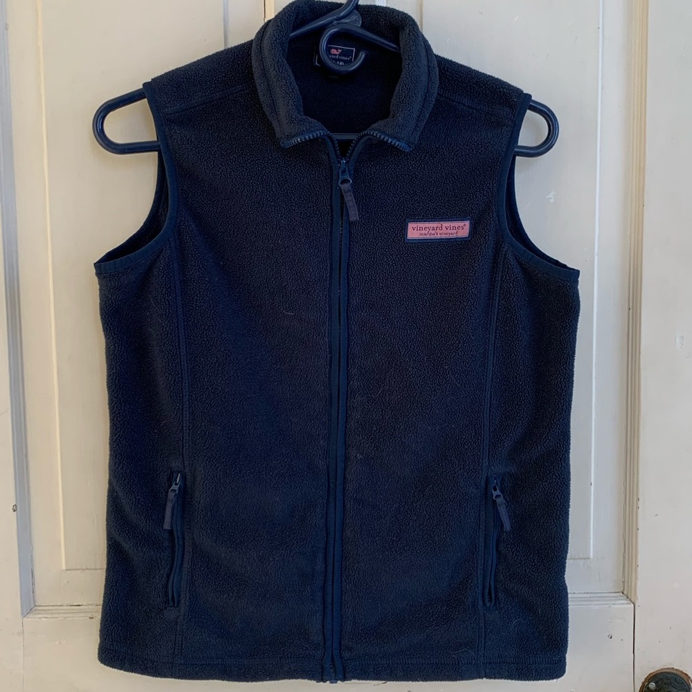 VINEYARD VINES blue fleece vest